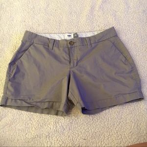 Old Navy Gray Khaki Shorts